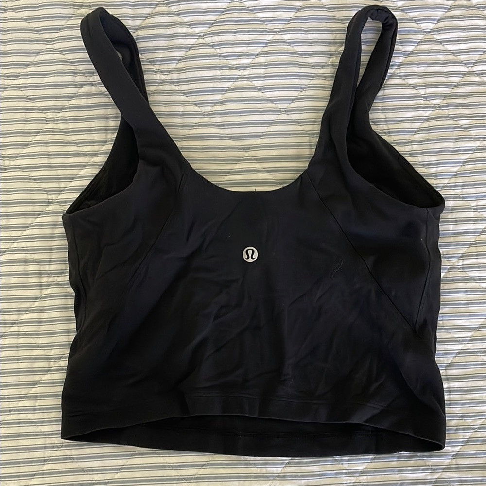Lululemon Black Cropped Tank Top